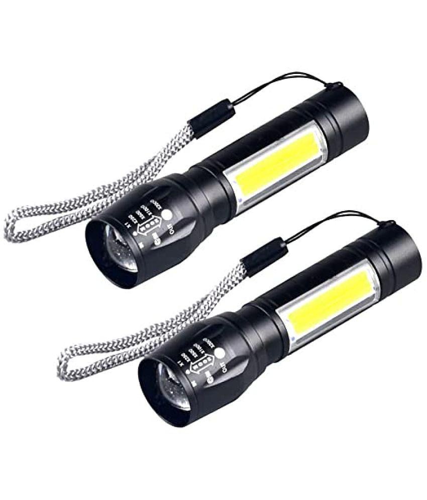 Generic - 10W Rechargeable Flashlight Torch ( Pack of 2 )