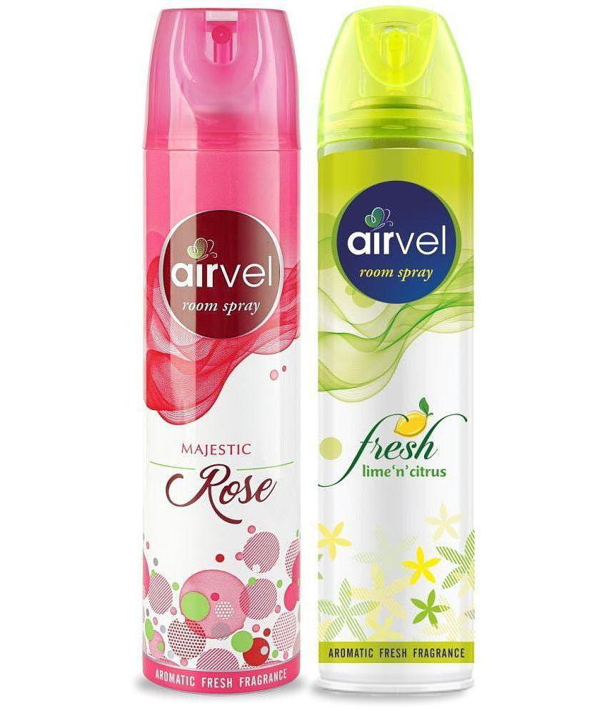 Airvel Fresh Lime n citrus, Majestic Rose Spray (2 x 125g)