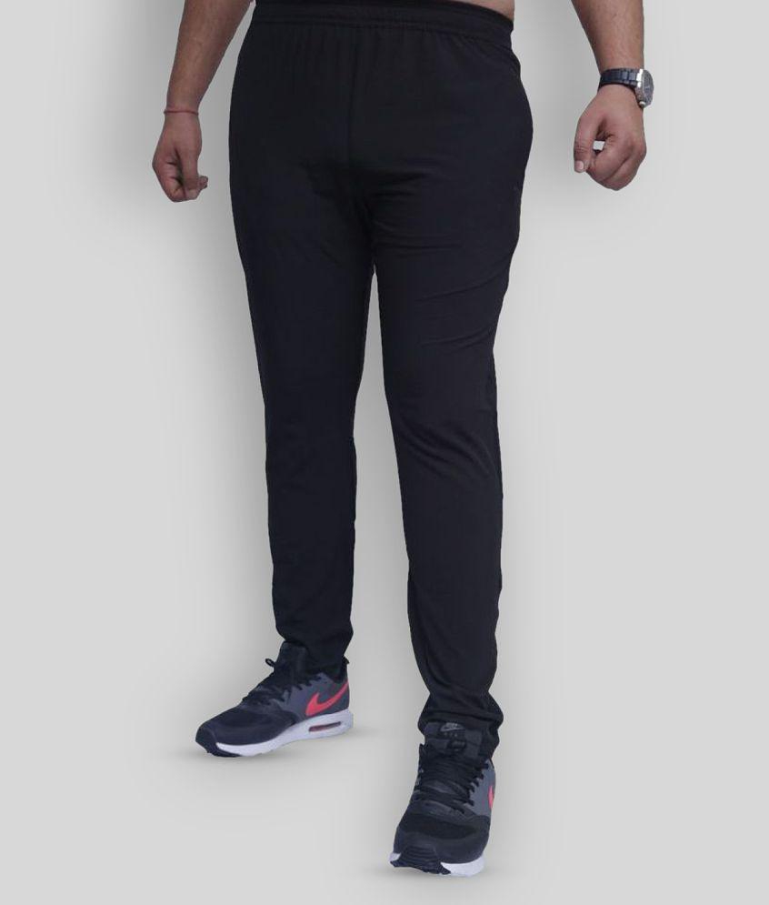 RANBOLT - Black Polyester Men's Trackpants ( Pack of 1 ) - L