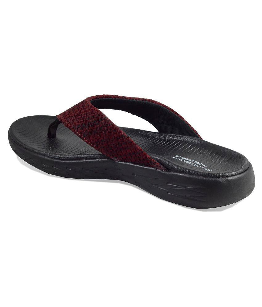 Columbus Maroon Slippers - 9