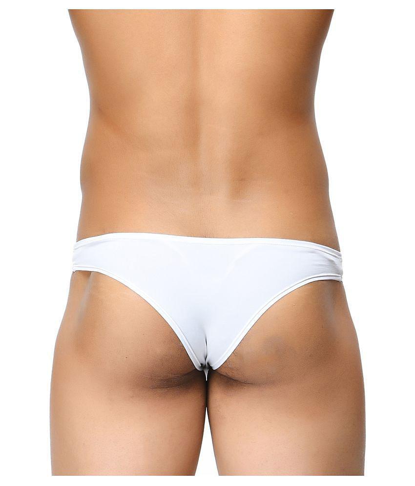 Stylish Men BASIICS By La Intimo - White Polyester Men's Thongs ( Pack of 3 ) - XL 2025 at ShopC