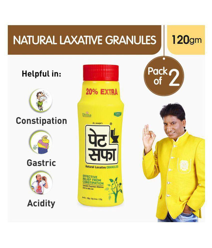 Pet Saffa Natural Laxative Granules 120gm (Pack of 2) + 30 Tablets (Pack of 2) Combo Pack (Helpful in Constipation, Gas, Acidity, Kabz), Ayurvedic Medicine