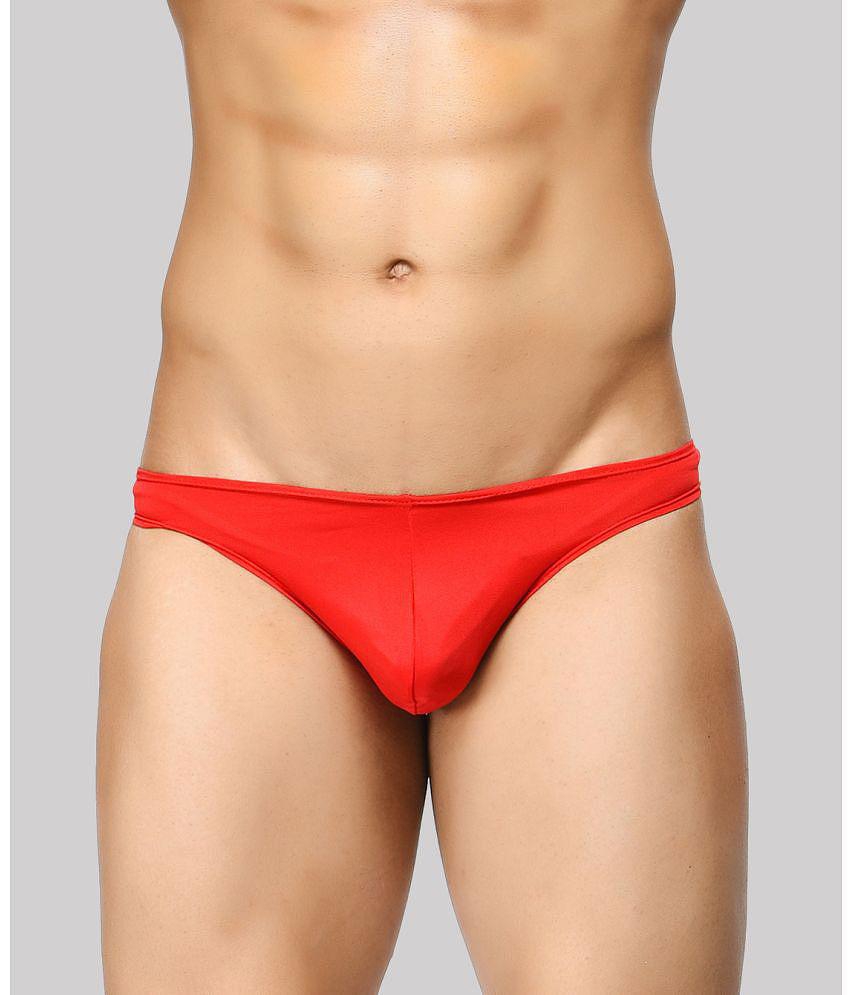 Trendy Men BASIICS By La Intimo - Red BCSSS01 Polyester Men's Bikini ( Pack of 1 ) - None 2025 a