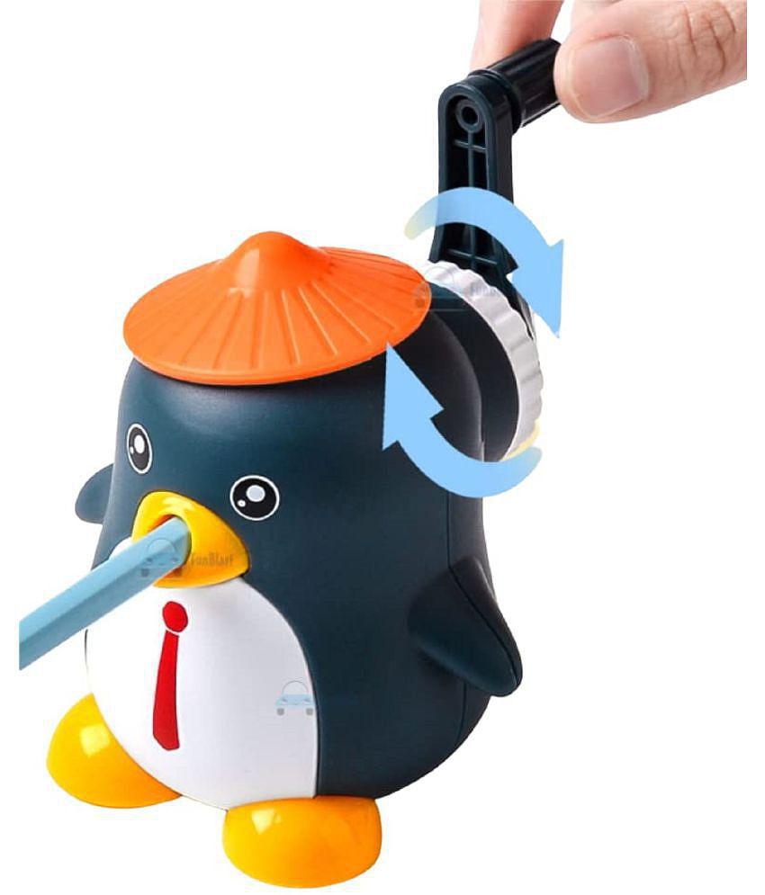 FunBlast Sharpener for Kids â?? Penguin Shaped Pencil Sharpener, Table Sharpener Machine