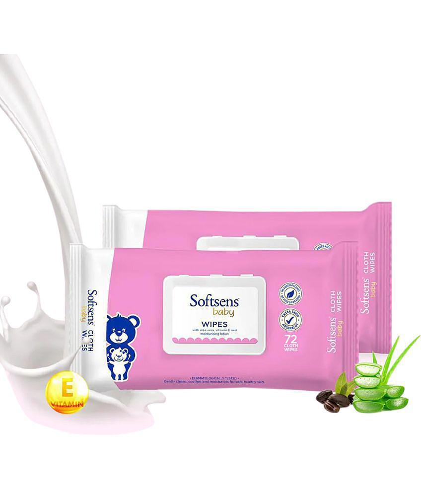 Softsens - Scented Wet wipes For Babies ( Pack of 2 )