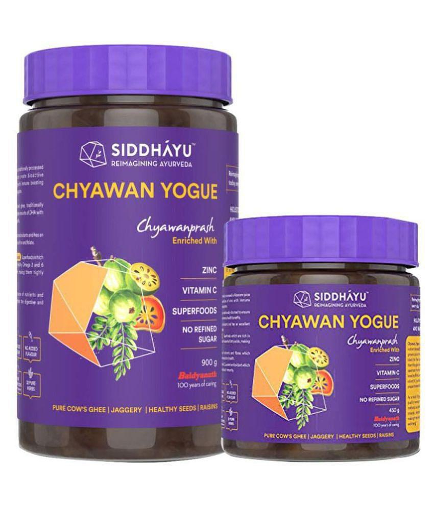 Siddhayu Chyawan Yogue Chyawanprash (Combo 900 + 450 gm) (By Baidyanath) Ayurvedic Immunity booster