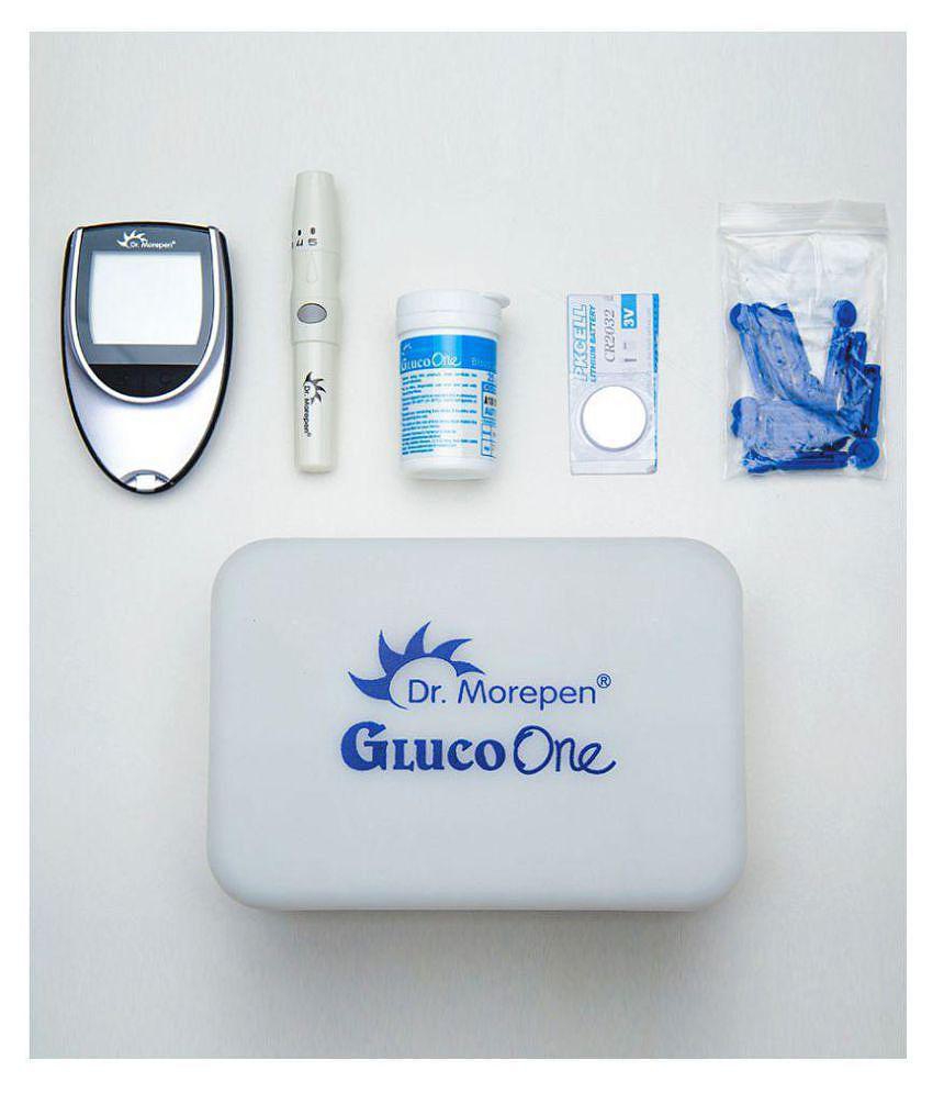 Dr Morepen Glucose Monitor BG-03 with Free 25 Sugar Test Strips with 10 Lancets: Expiry: April 2024