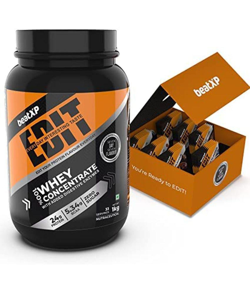 beatXP - EDIT Whey Protein Powder ( 1 kg , Unflavoured - Flavour )