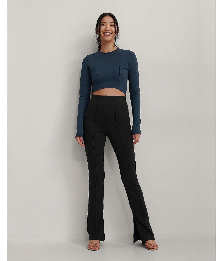 Premium Men Addyvero - Black Cotton Blend Regular Women's Slit Pants ( Pack of 1 ) - None 2025 a