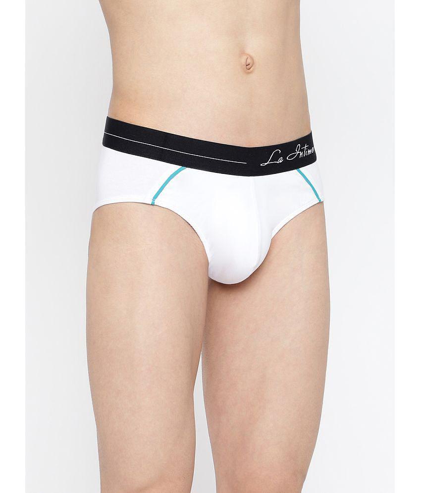 Best Men La Intimo White Cotton Mens Briefs ( Pack of 1 ) - None 2025 at ShopCircuit | ONDC