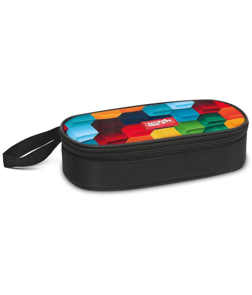 Milton Fresh Meal Click Stainless Steel Lunch Box Set of 2, 320 ml, Rainbow