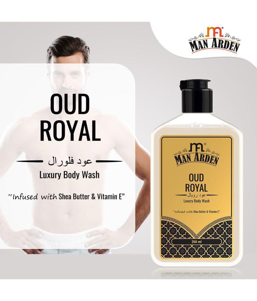 Man Arden Oud Royal Luxury Body Wash Infused With Shea Butter & Vitamin E, 250ml