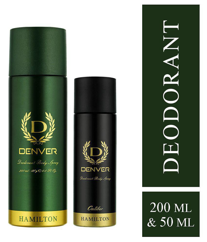 Denver Hamilton Deo 200Ml & Caliber Nano Men Deo 50Ml (Pack Of 2)