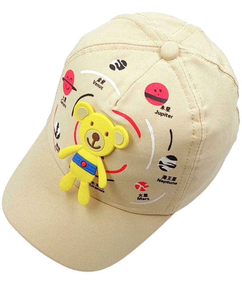 Top Men Zacharias Girl's Kids Cotton Beret Golf Cap kc-25 (Beige_1-4 Years) (Pack of 1) - None 2
