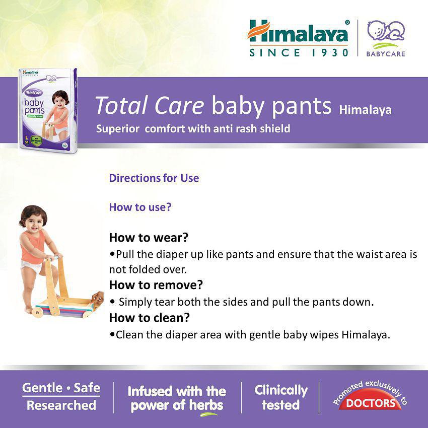 Himalaya Total Care Large Size Baby Pants Diapers (L-54 Count) (Pack of 2)