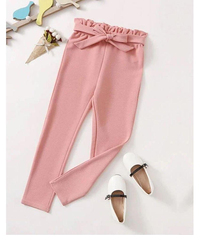 Premium Men Addyvero Regular Fit Girls Pink Trousers - 4-5 Years 2025 at ShopCircuit | ONDC