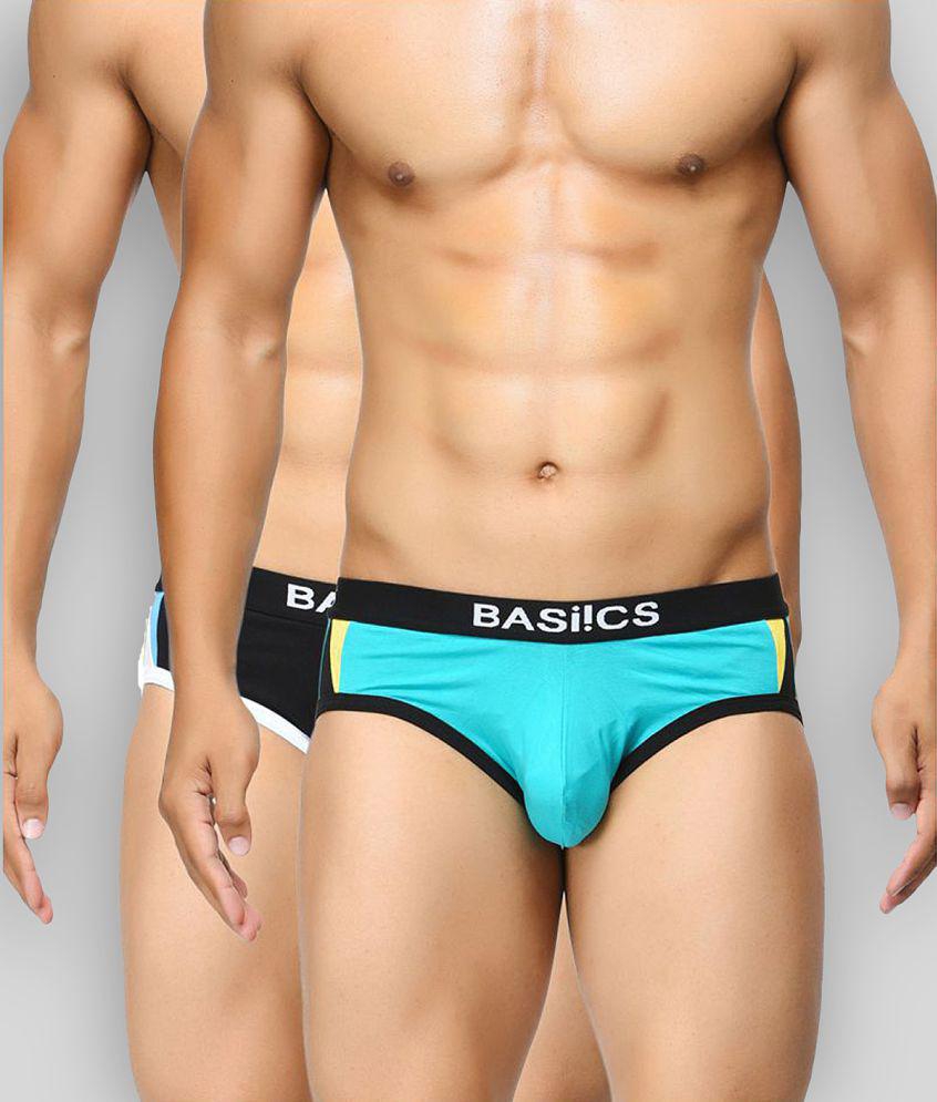 Premium Men Basiics By La Intimo Multi Brief Pack of 2 - M 2025 at ShopCircuit | ONDC