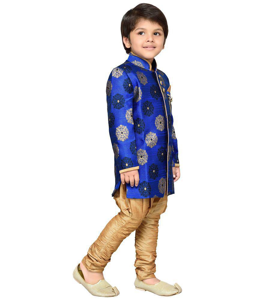 AJ Dezines Boys Indo Western Sherwani Suit for Kids - None