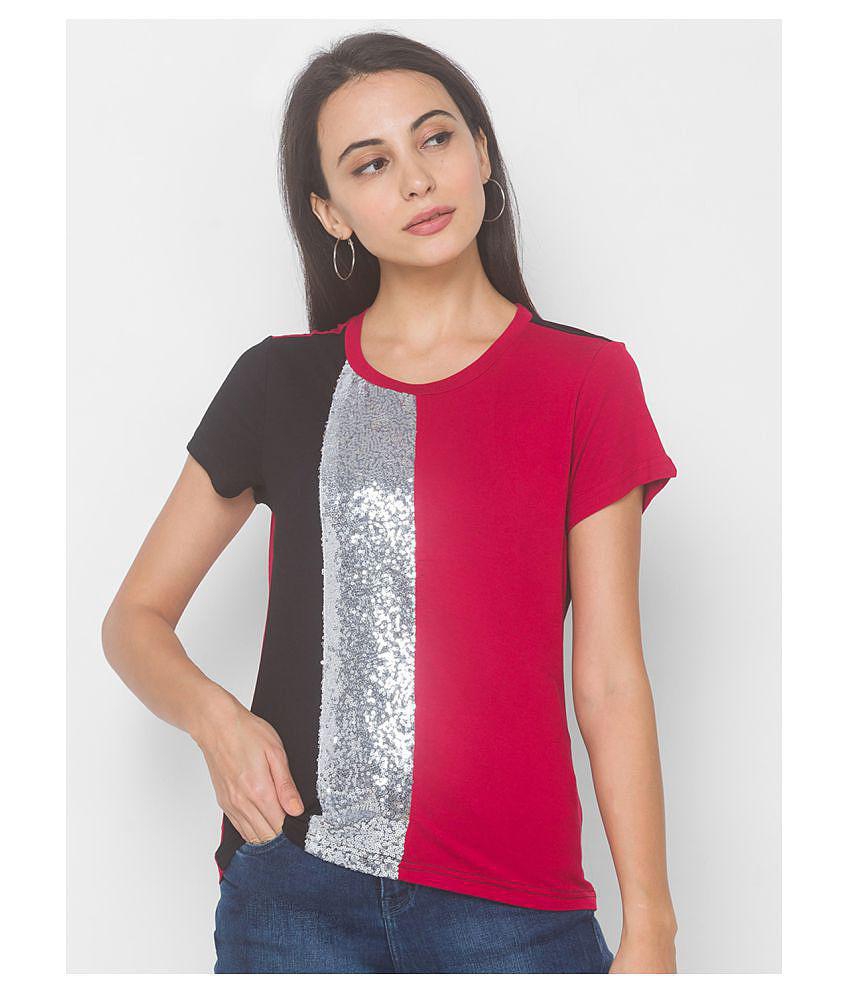 Globus Viscose Red T-Shirts - Single - S