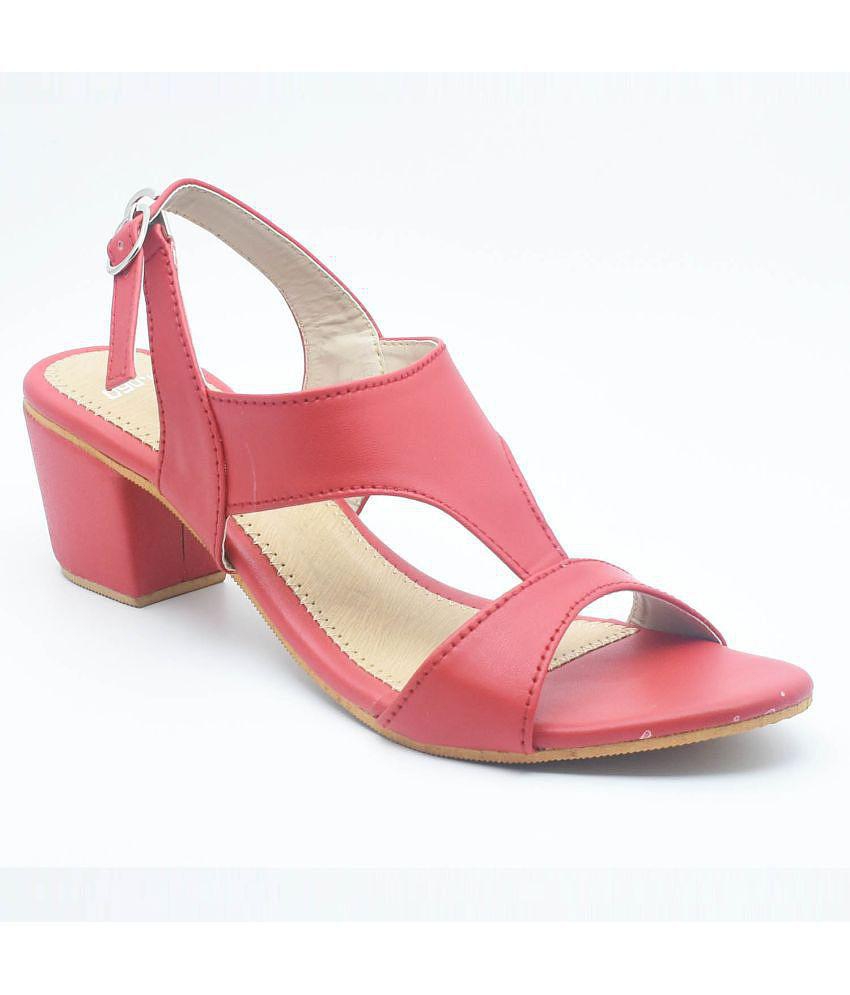 Dream Makers - Red Womens Sandal Heels - None