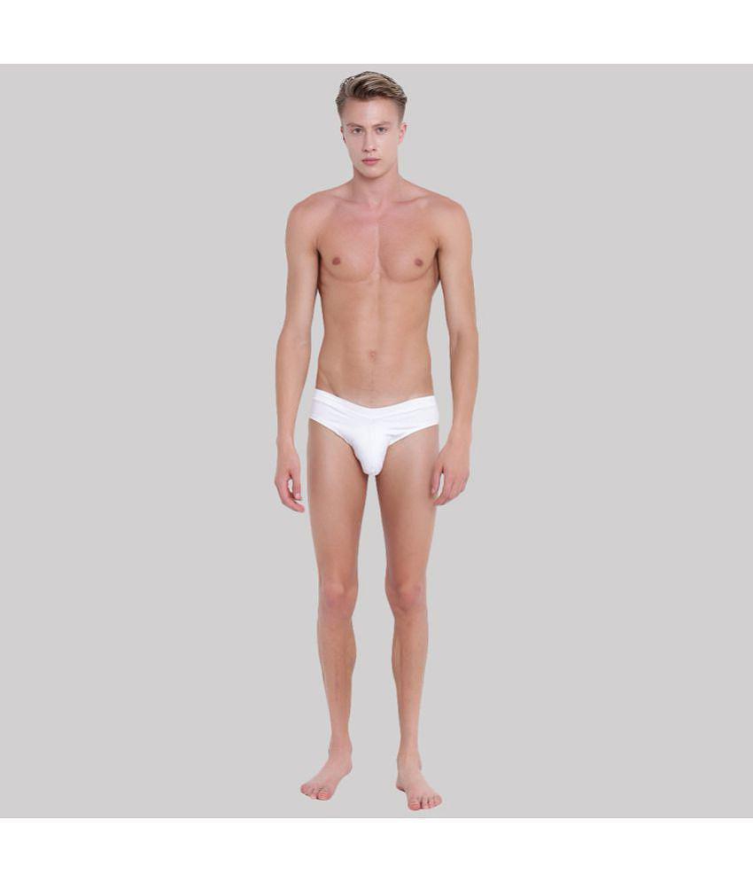 Modern Men BASIICS By La Intimo - White BCSSS03 Polyester Men's Briefs ( Pack of 1 ) - None 2025