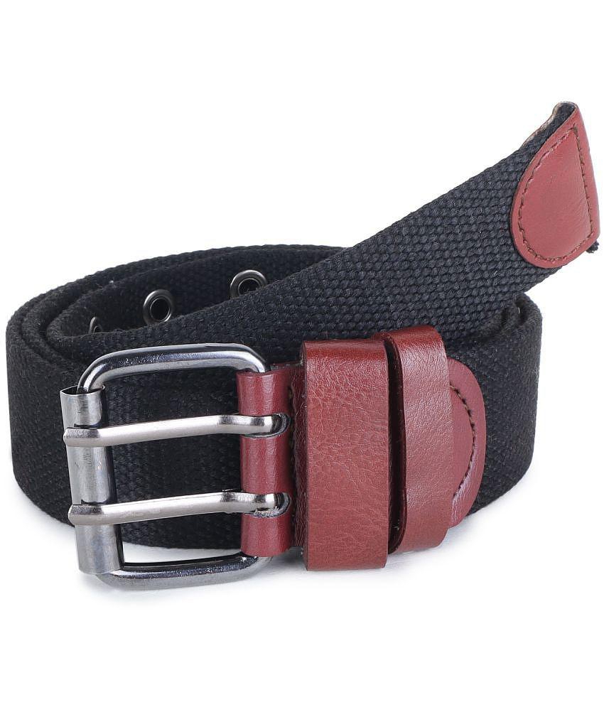 Affordable Men Zacharias - Black Canvas Mens Casual Belt ( Pack of 1 ) - None 2025 at ShopCircui