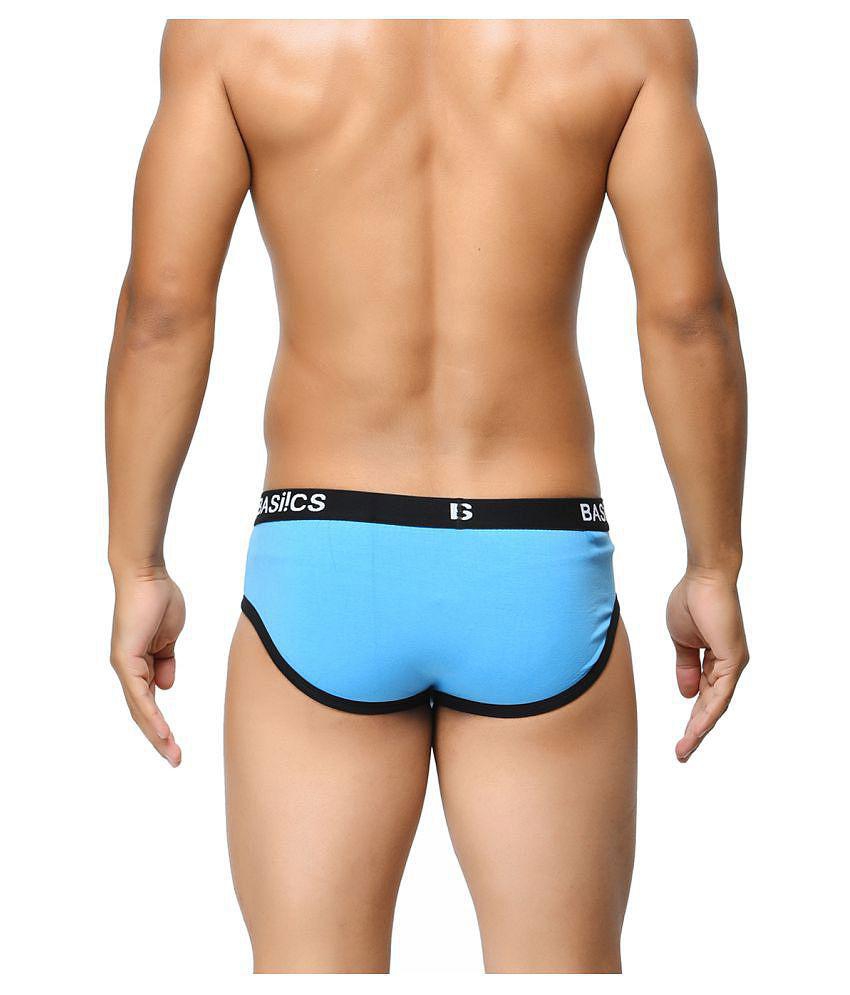 Chic Men BASIICS By La Intimo - Light Blue Cotton Men's Briefs ( Pack of 1 ) - M 2025 at ShopCir