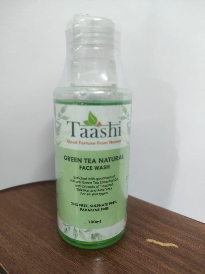 TAASHI GREEN TEA NATURAL FACE WASH(100 Ml)