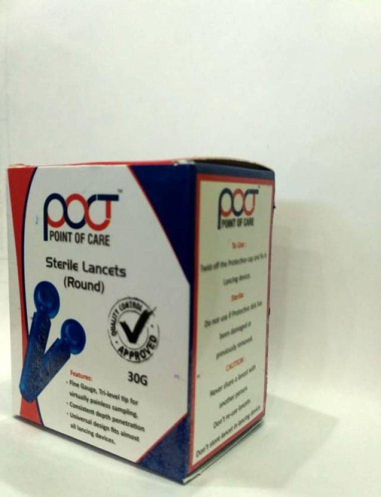 POCT POCT 100 ROUND LANCETS 100 Expiry May 2025