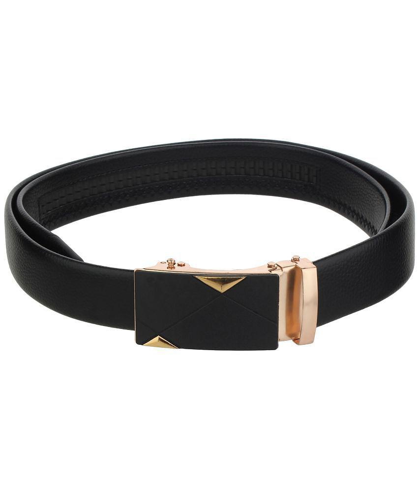 Chic Men Zacharias - Black Leather Men's Formal Belt ( Pack of 1 ) - None 2025 at ShopCircuit | 