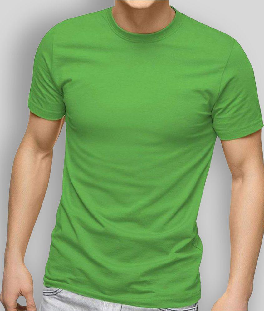 SKYRISE - Green Cotton Slim Fit Men's T-Shirt ( Pack of 1 ) - None