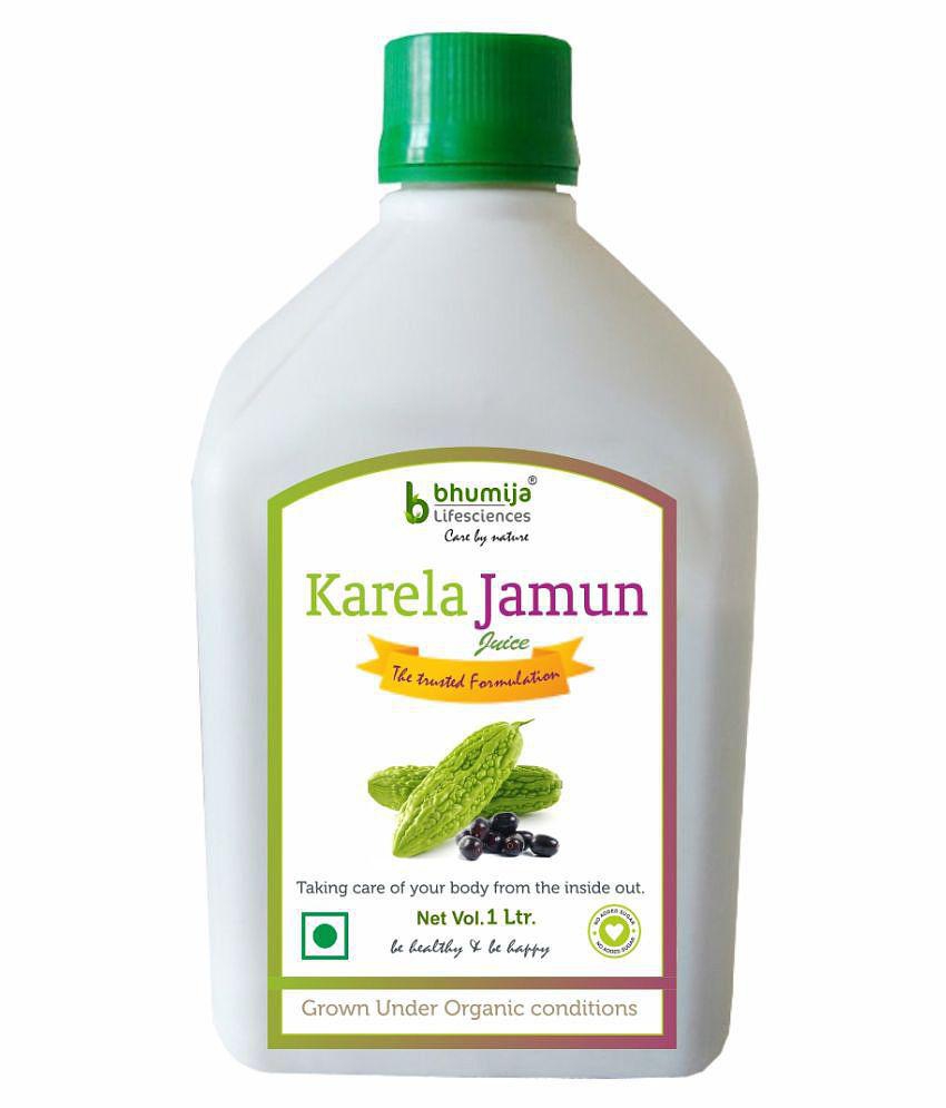 BHUMIJA LIFESCIENCES Karela Jamun Juice  Health Drink Liquid 1 l