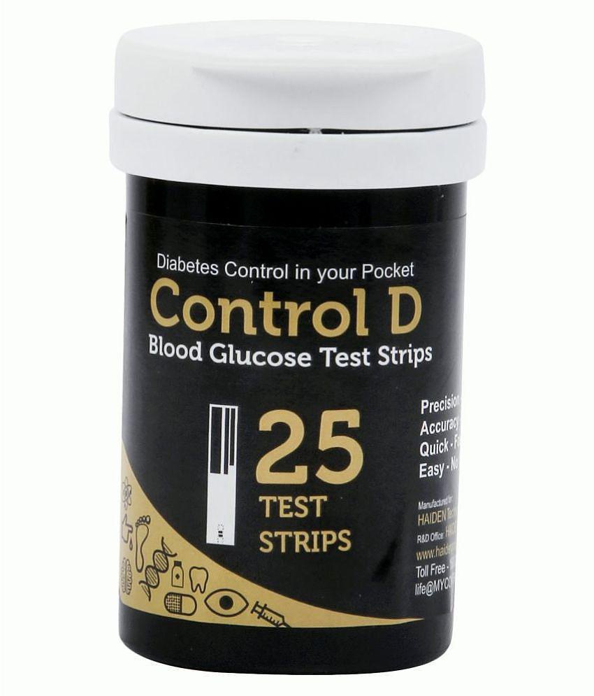 Control D 25glucometer Sugar Test Strips