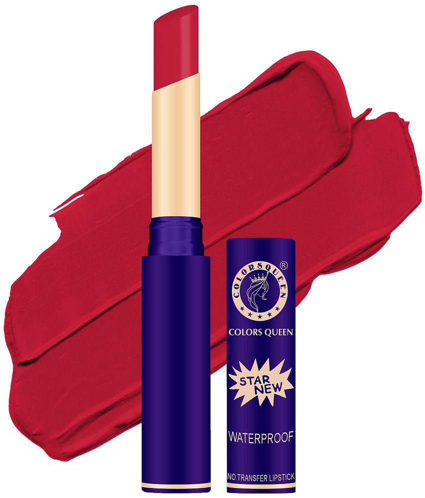 Colors Queen Queen Lips Non Transfer, Long Lasting Matte Lipstick (Sexy Red) (4g)