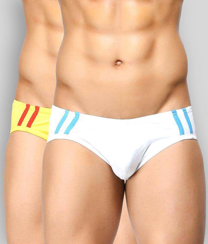 Chic Men BASIICS By La Intimo - Turquoise 100% Cotton Mens Briefs ( Pack of 3 ) - M 2025 at Shop