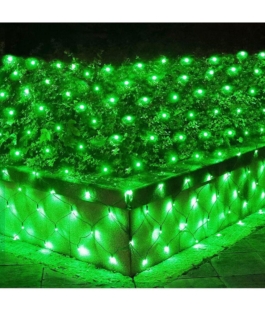 MIRADH - Green 3Mtr Curtain String Light ( Pack of 1 ) - Green