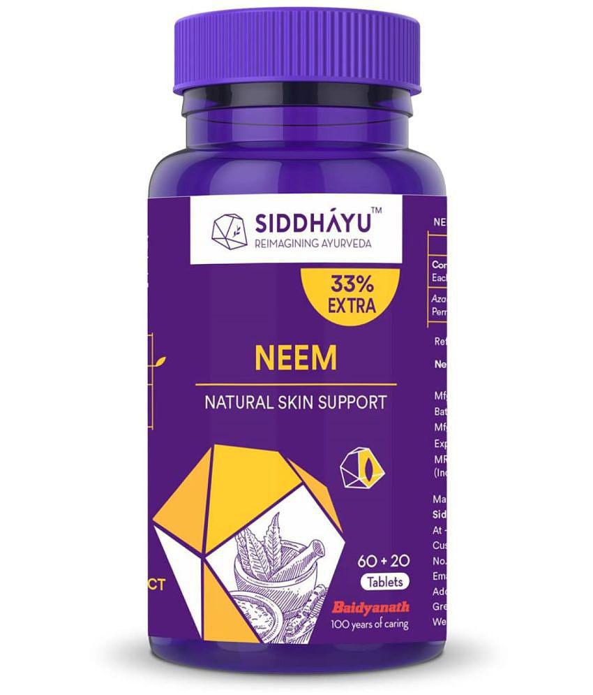 SIDDHAYU Neem Tablet | Blood Purifier Tablet 80 gm Pack Of 2