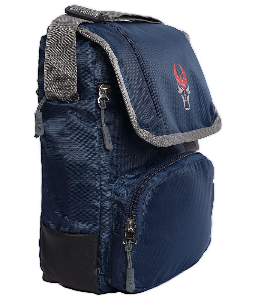 Luxurious Men krishiv Cross Body Sling Bag Polyester Blue Waist Pouch - Blue 2025 at ShopCircuit
