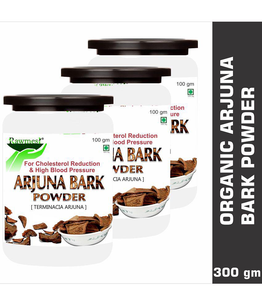 rawmest 100% Natural Arjuna (Terminalia arjuna ) Powder 300 gm Pack of 3