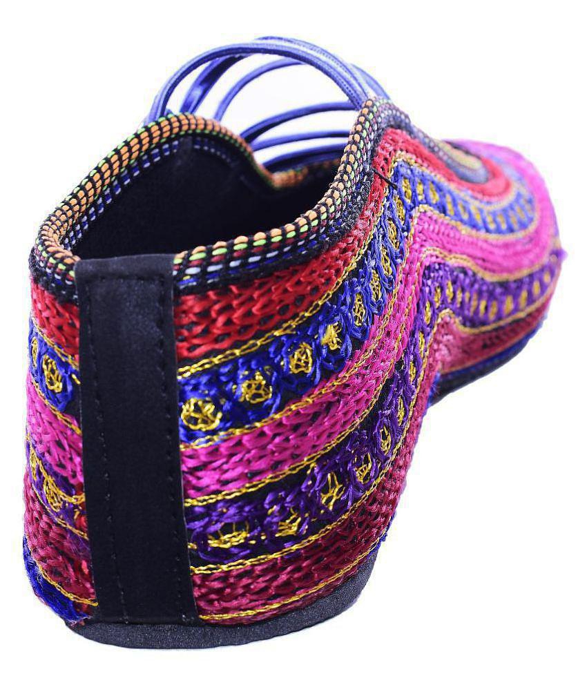 Raj Multi Color Ethnic Footwear - None