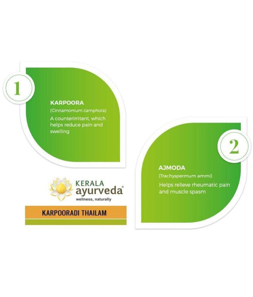 Kerala Ayurveda Karpooradi Thailam 200ml, Chest Rubbing Oil, Herbal Oil for Cough & Cold, For Easy Breathing, Natural Congestion Relief