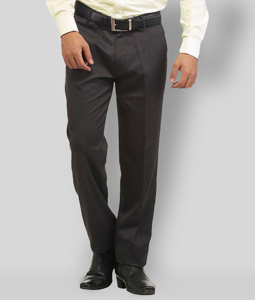 Inspire Clothing Inspiration - Black Polycotton Slim - Fit Men's Formal Pants ( Pack of 1 ) - 34