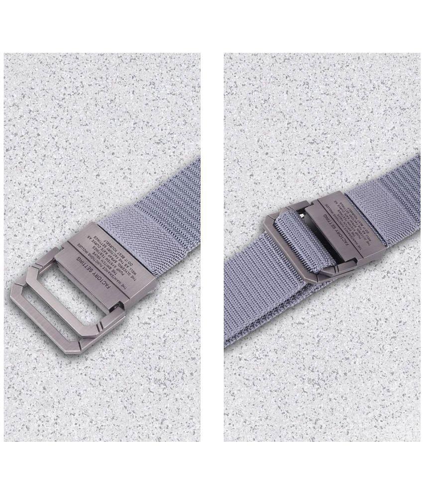 Best Men Zacharias - Gray Canvas Men's Casual Belt ( Pack of 1 ) - None 2025 at ShopCircuit | ON