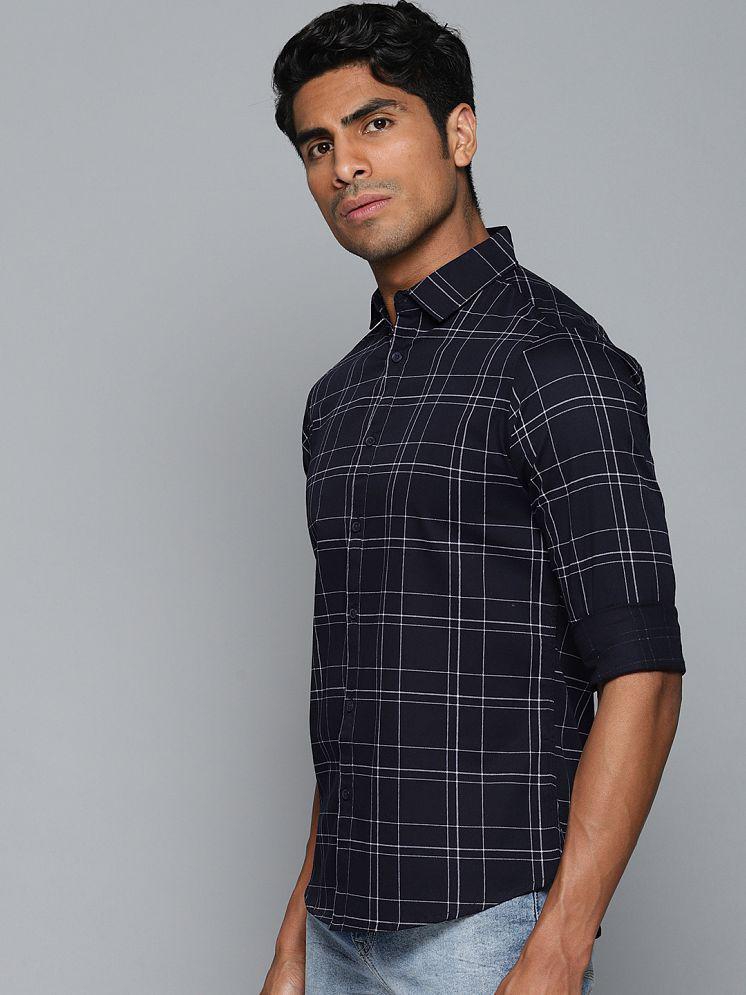 Trendy Men Dennis Lingo - Navy 100% Cotton Slim Fit Men's Casual Shirt ( Pack of 1 ) - None 2025