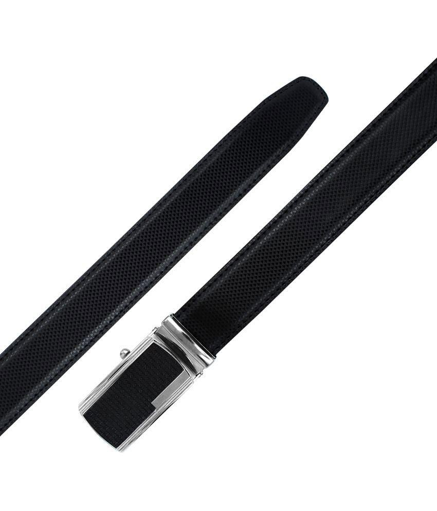 Premium Men Zacharias - Black Leather Men's Reversible Belt ( Pack of 1 ) - None 2025 at ShopCir