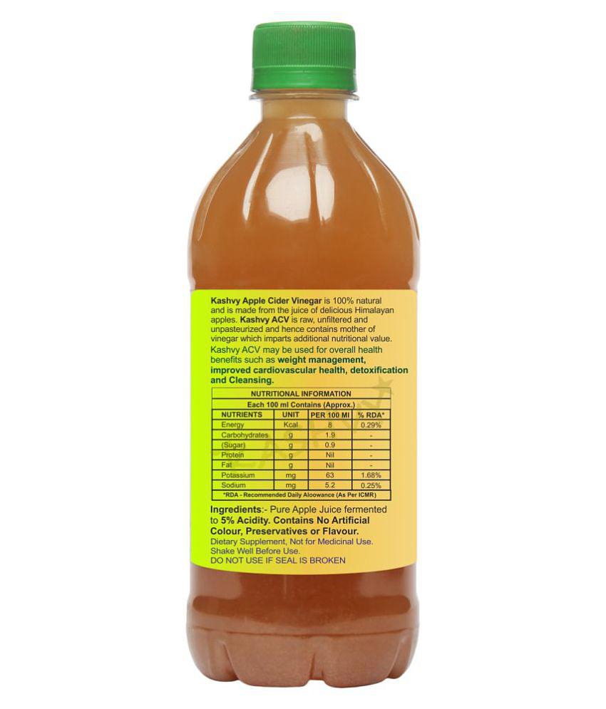 Kashvy Apple Cider Vinegar 500 ml Unflavoured