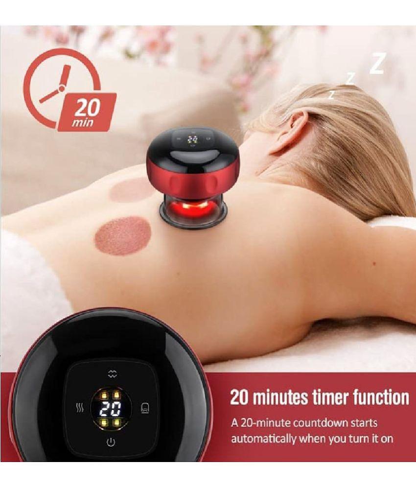 Gatih Electric Suction Cupping Tools Metal Polish Block Full Body Vacuum Suction Massager Heating Therapy 1 no.s