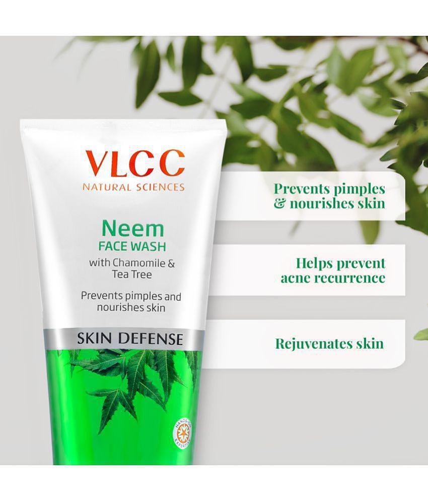 VLCC Combo Kit - Neem Face Wash & Anti Tan Sunscreen with SPF 25, 150 ml Each (Pack of 2)