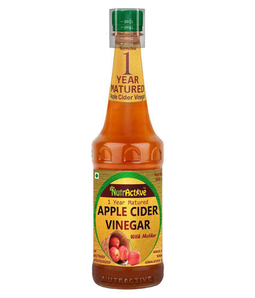 NutrActive Natural Apple Cider Vinegar for Diabetes, 500 ml Fruit Single Pack