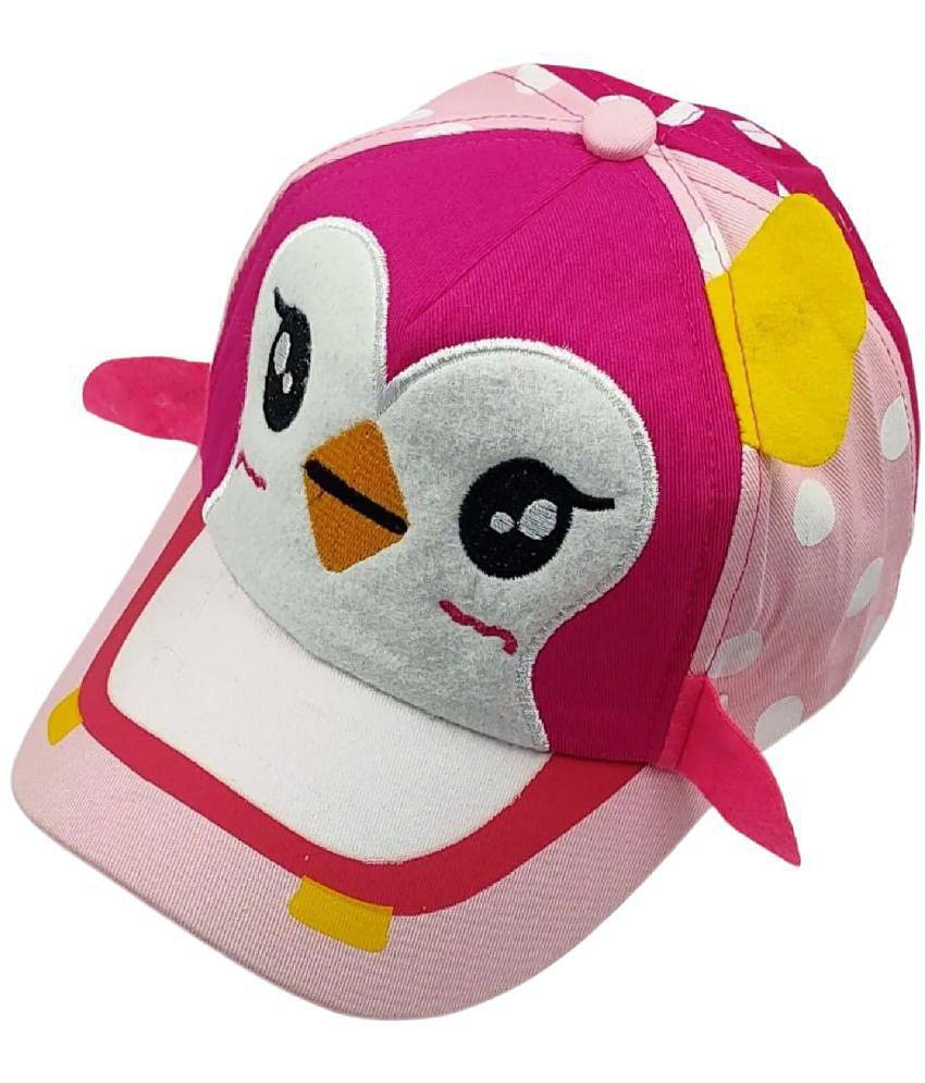 Buy Online Garg Store Zacharias girl's Kids Cotton Cap kc-05 (Pink_1-4 Years) (Pack of 1) - None